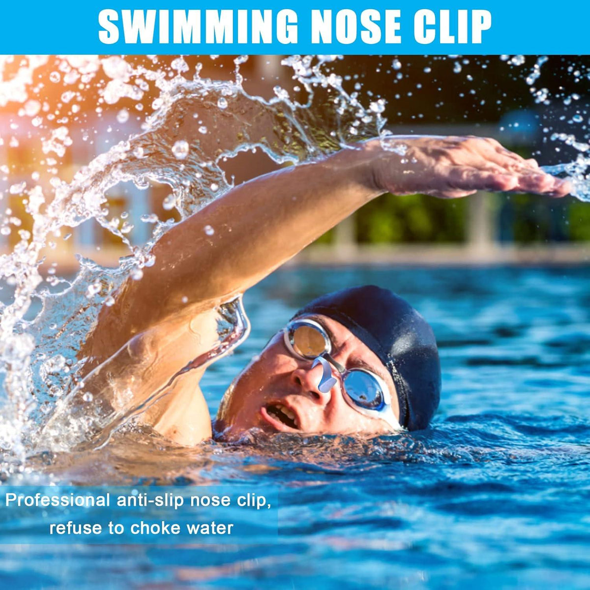 Nasenklammer Schwimmen 6er Set Anti-Rutsch Nasenclip