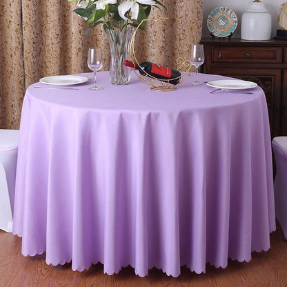 Runde Tischdecke Volett A 360cm – Polyester Tischwäsche für Party & Hochzeit