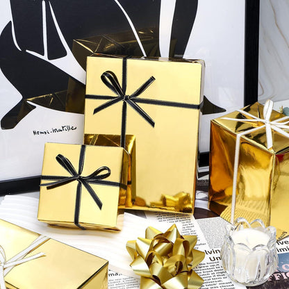 Goldfarbenes Geschenkpapier – Metallic, 44,5 cm x 10 m