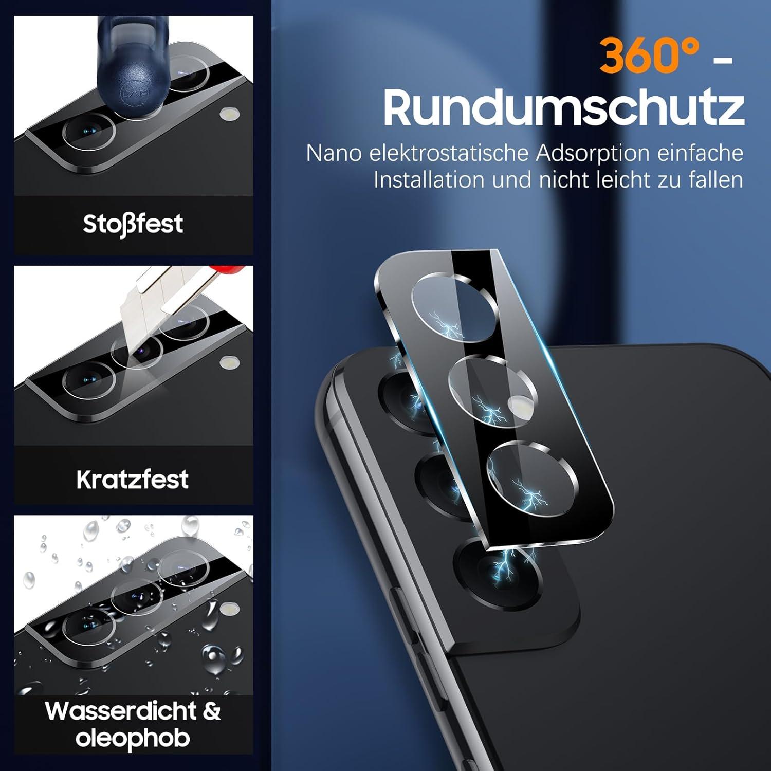 Panzer Schutzfolie für Samsung Galaxy S22 - 5 Stück, 9H Härte, HD-Klar