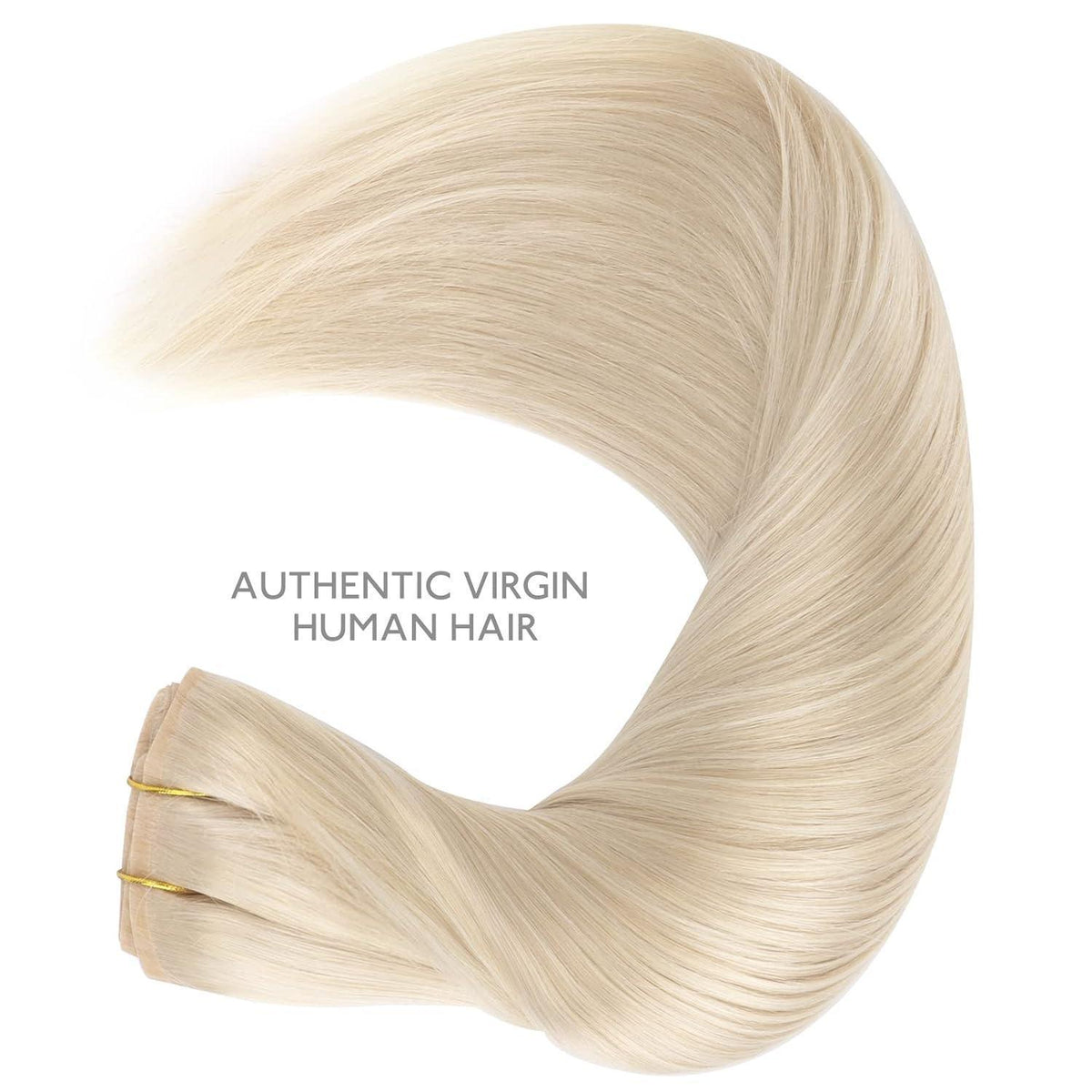 Echthaar Clip-In Extensions Platinblond 35cm 130g