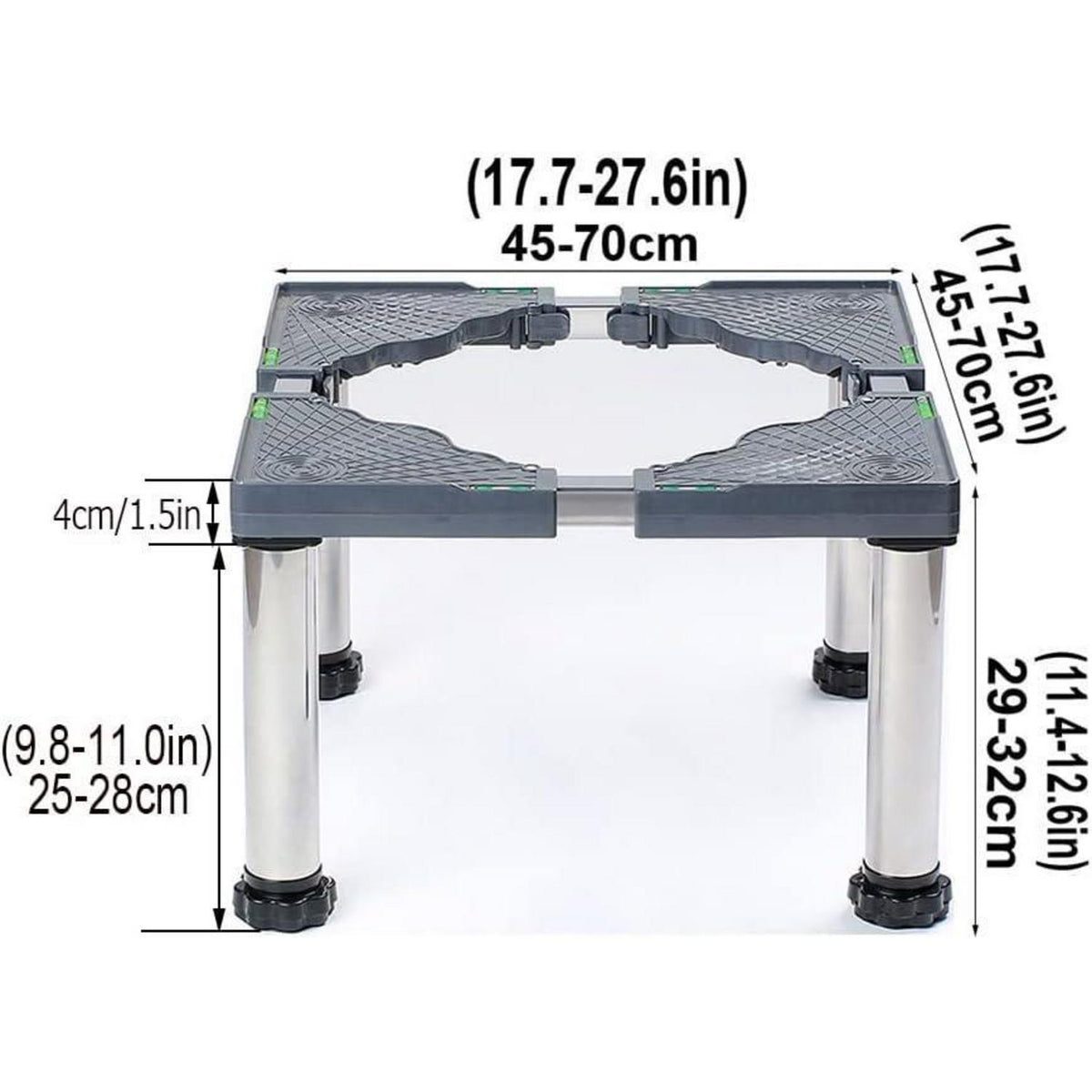 Verstellbares Kühlschrank Untergestell 45-70cm, 25cm Höhe