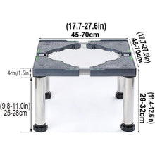 Verstellbares Kühlschrank Untergestell 45-70cm, 25cm Höhe