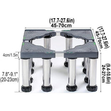 Waschmaschinen-Sockel Anti-Vibration verstellbar 45-70cm