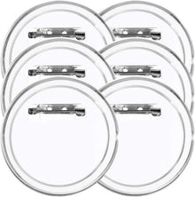 Ansteckbuttons Transparent 38mm Bastelset 30er Pack DIY ohne
