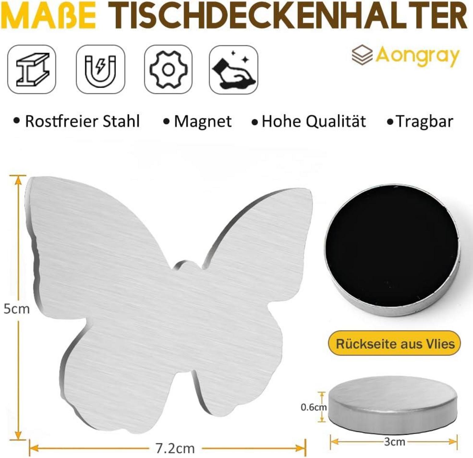 Aongray Schmetterling-Motive Tischdeckenbeschwerer mit