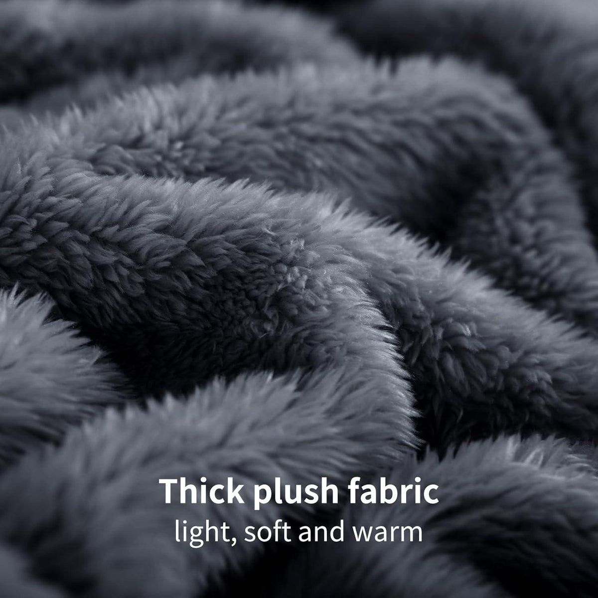 Kapuzen-Decke mit Ärmeln - Kuschelpullover Geschenk für Frauen - Grau