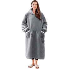 Aisbo Sherpa Hoodie Decke mit Ärmeln und Kapuze - Warme