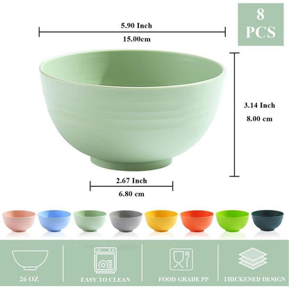8er Set Berglander Plastik Schüsseln 760 ml