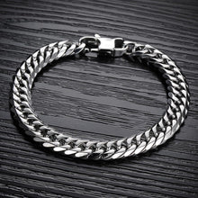 Herren Edelstahl Armband Rock Band Armreif Link Hip-Hop