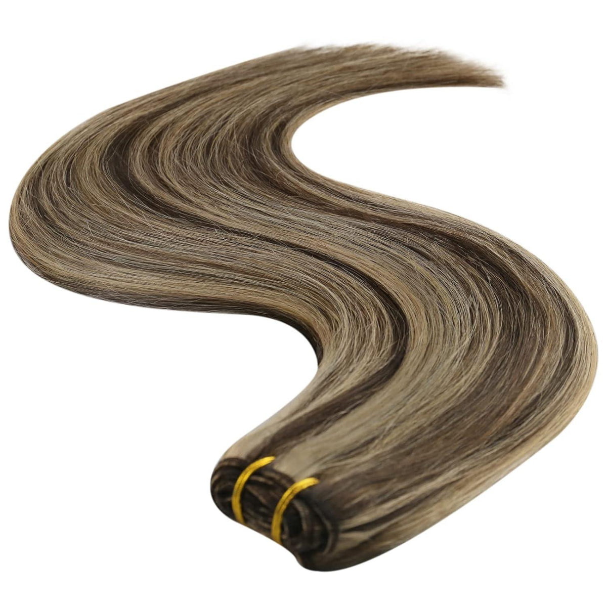 Dunkelbraune Echthaar Tressen – 55cm Weaving Hair Extensions
