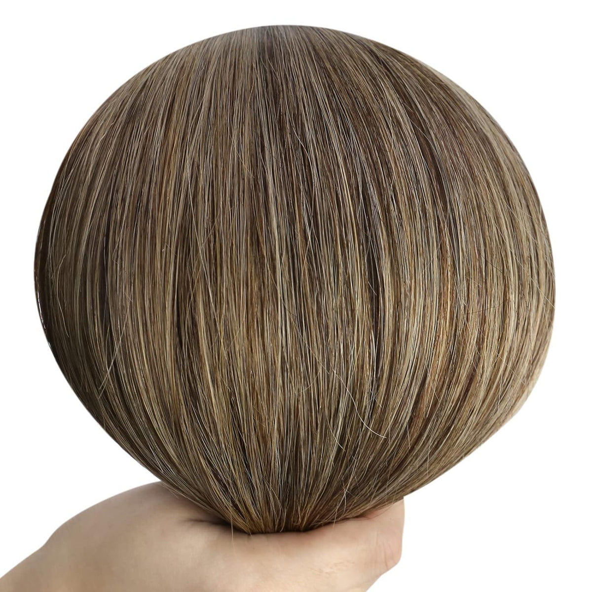 Dunkelbraune Echthaar Tressen – 55cm Weaving Hair Extensions