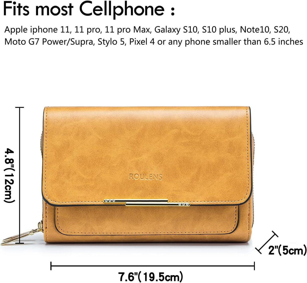 Kleine Damen Umhängetasche PU Leder Crossbody Gelb Rot