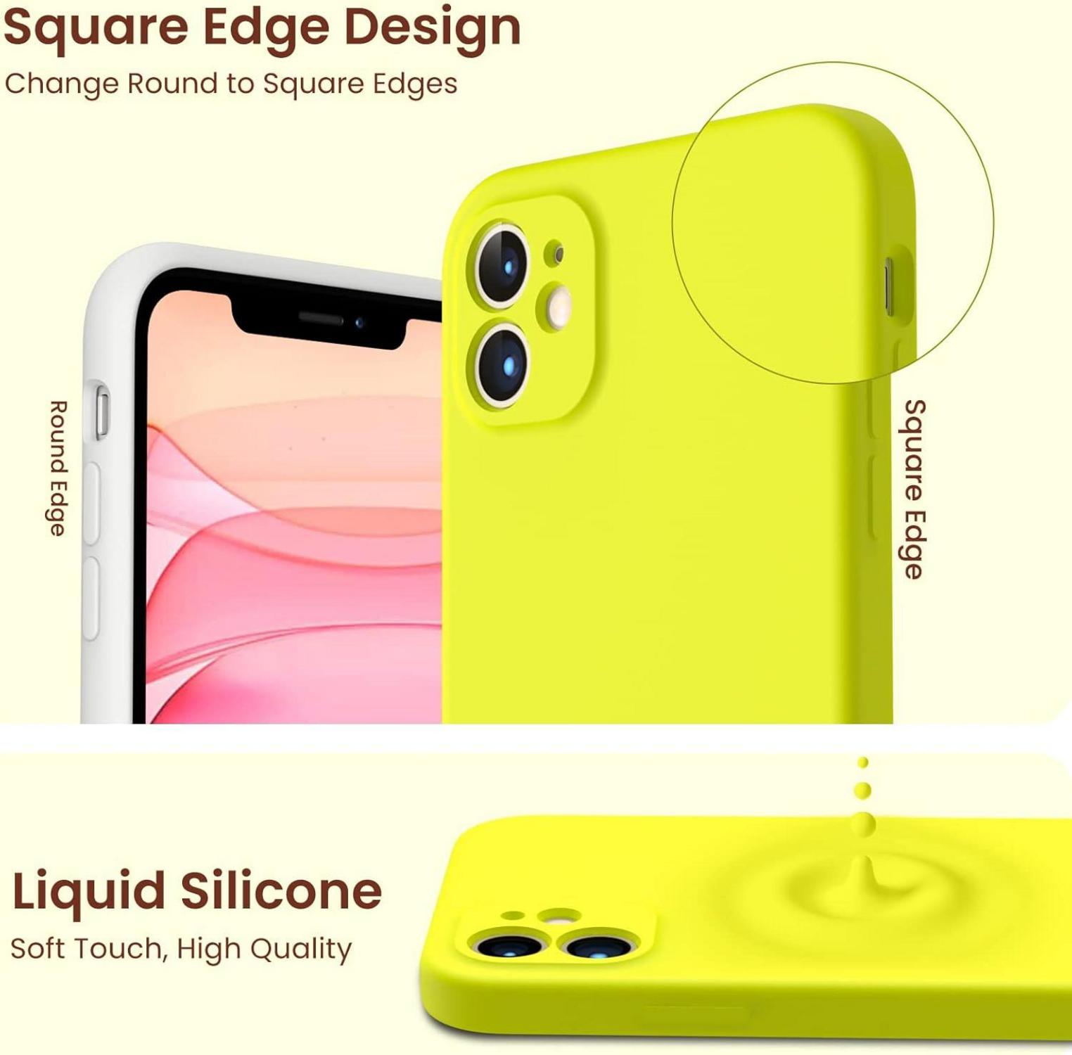 Schutzhülle für iPhone 11 mit Schutzfolie - Flüssiges Silikon Rubber