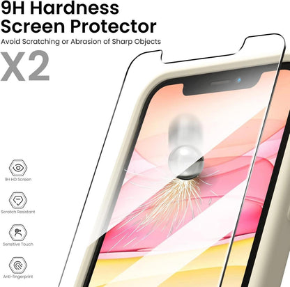 iPhone 11 Hülle Schutzfolie Silikon Gel Rubber Rundumschutz