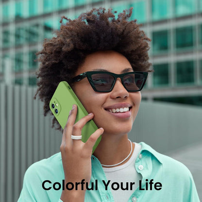 iPhone 11 Hülle + 2x Schutzfolie Silikon Case Eckig Rundumschutz Grün