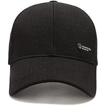 Herren Baseball Cap Sommer Mesh Atmungsaktiv, Verstellbar Schwarz