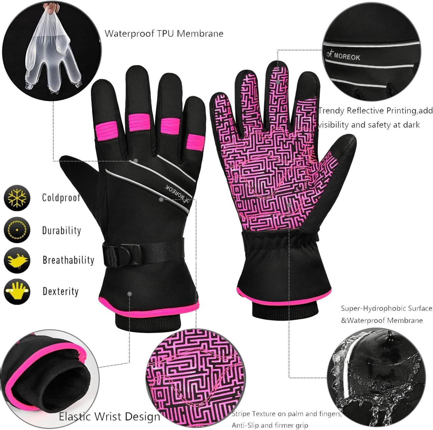 Winterhandschuhe -30°F wasserdicht Touchscreen Skihandschuhe