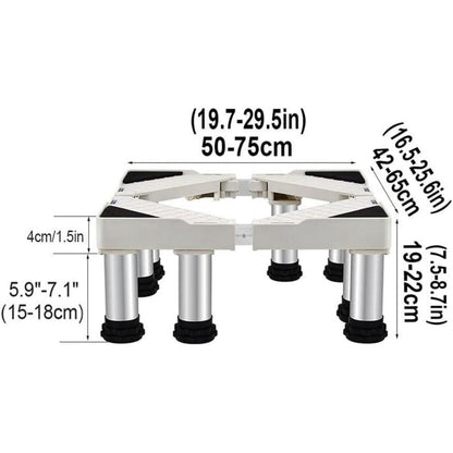 Waschmaschinen Podest verstellbar 10-25cm – Antivibrationsfuß
