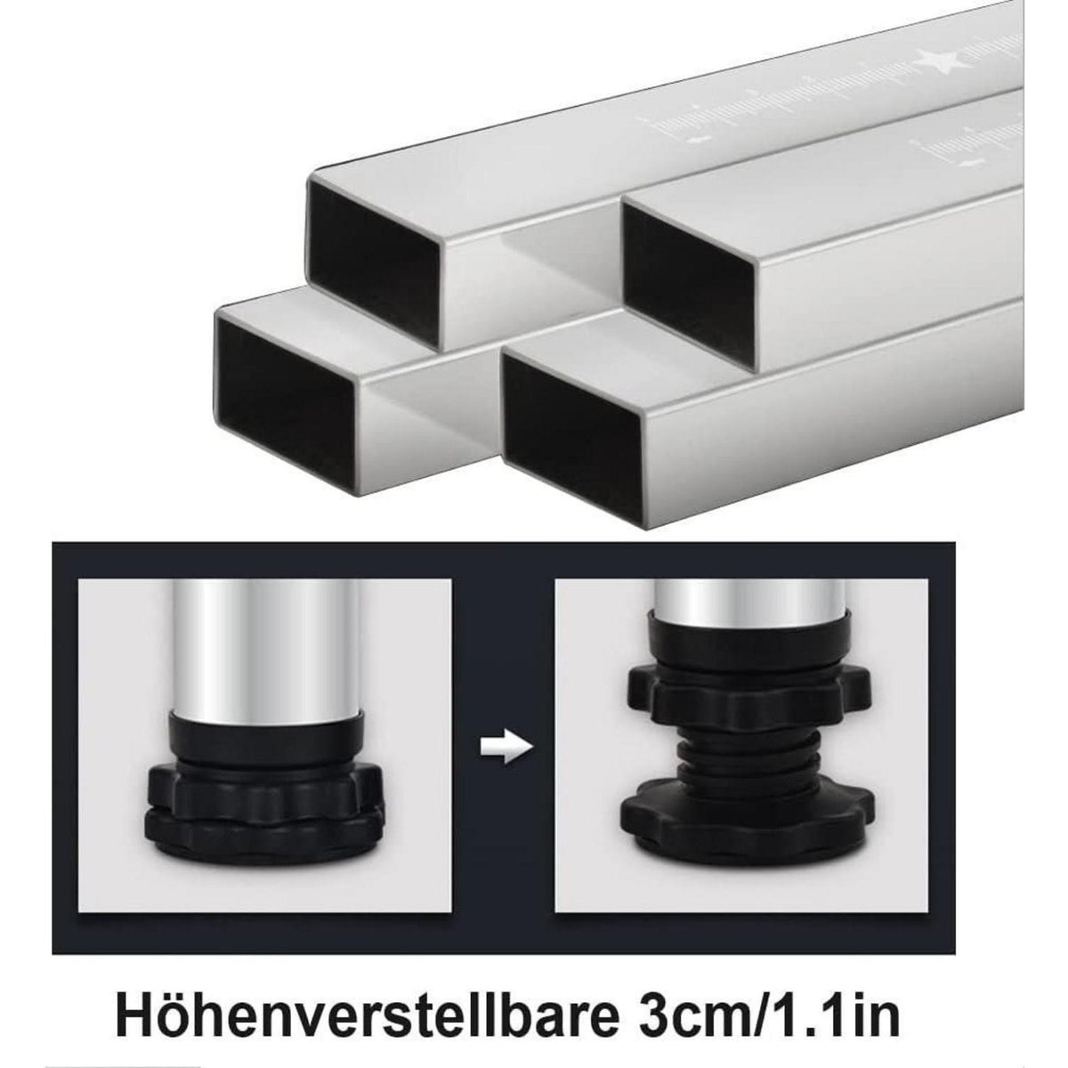 Verstellbarer Maschinen Sockel für Trockner, Waschmaschine u. Co.