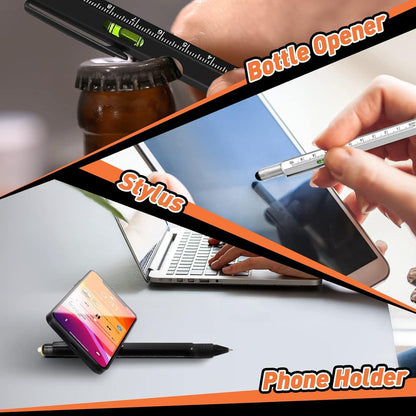 KEZKALS 9-IN-1 Kugelschreiber - Multifunktionsstift Set Männer Geschenke Gadgets