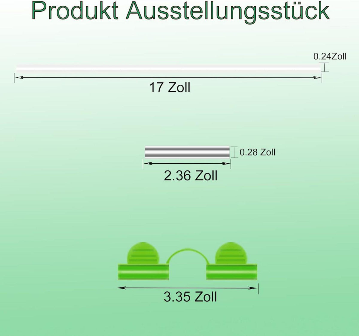 Gewächshausreifen Fiberglas 30 Stück Set inkl. Hoops & Bögen