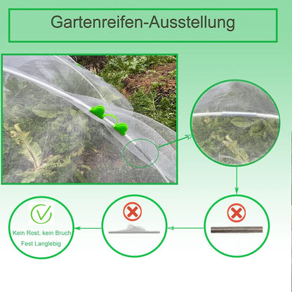 Gewächshausreifen Fiberglas 30Pcs Folientunnel Bögen Hochbeet