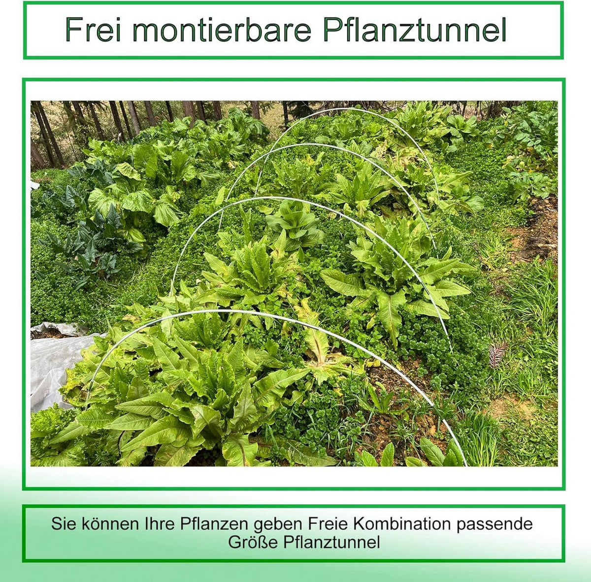 30x Fiberglas Gewächshaus Hoops Bögen Hochbeet Gartenreifen