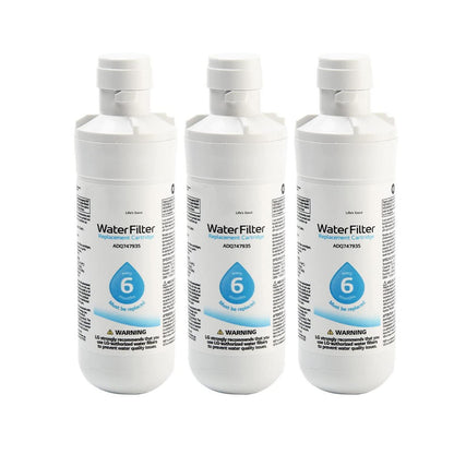 Wasserfilter 3er-Pack für Kühlschrank Französische Türen