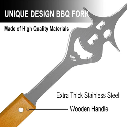 6 in 1 Fleischgabel Geschenke für Männer Grill Zubehör