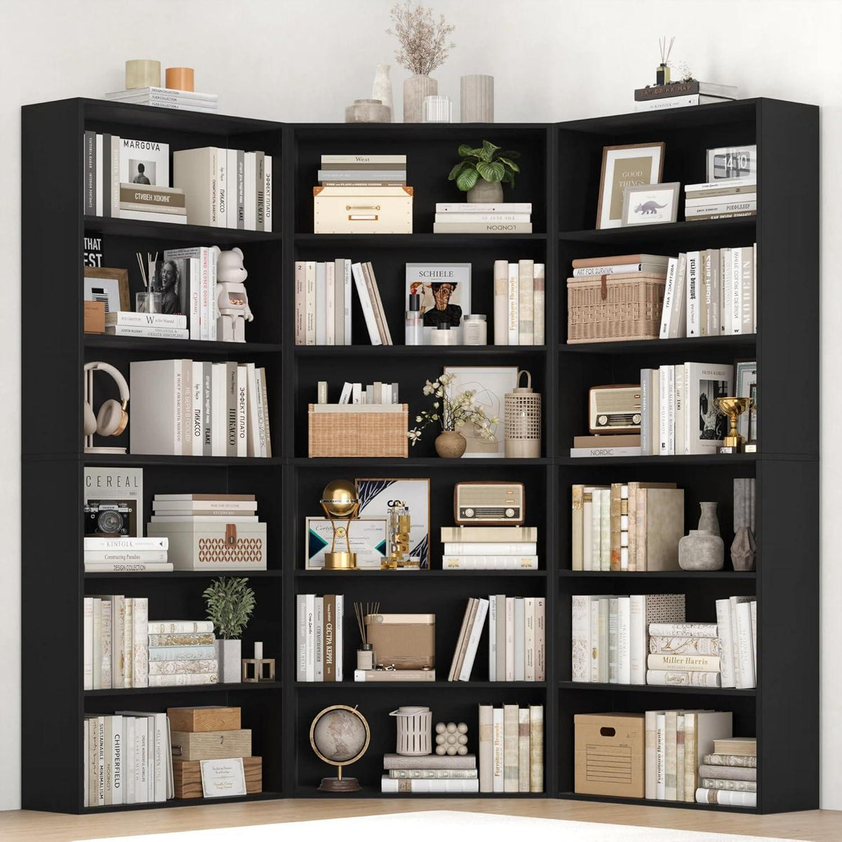 Holzregal mit 6 Fächern – Bücherregal & Aufbewahrungsregal