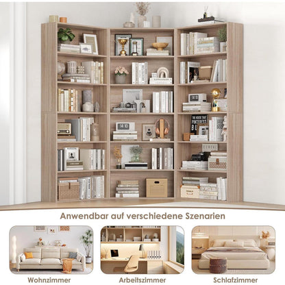 Holzregal 6 Fächer – Bücherregal & Aufbewahrungsregal