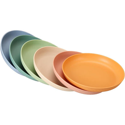 6er Set Kunststoff Picknickteller 22,5cm Unzerbrechlich