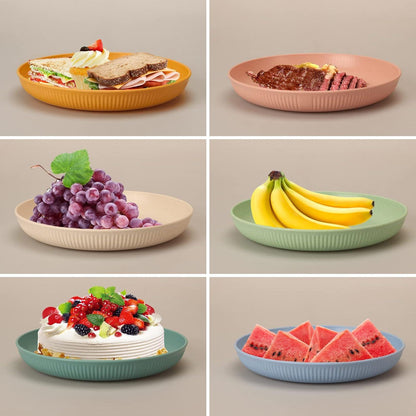 6er Set Kunststoff Picknickteller 22,5cm Unzerbrechlich
