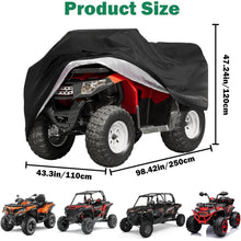 XXXL ATV Abdeckplane – Wasserdicht & Winterfest 210x120x115cm