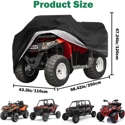 XXXL ATV Abdeckplane – Wasserdicht & Winterfest 210x120x115cm