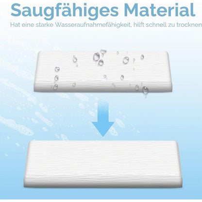 Wandhalterung für elektrische Zahnbürste – 2 Schlitze, Weiß