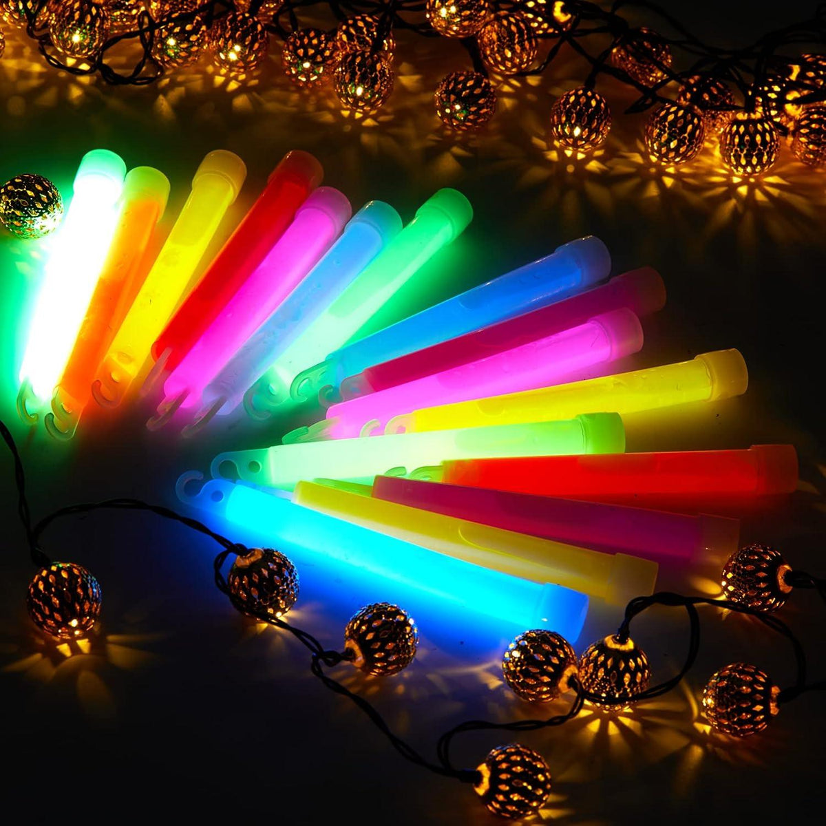 12 Power Knicklichter Glowstick Jumbo 150x15 mm Leuchtstäbe Party