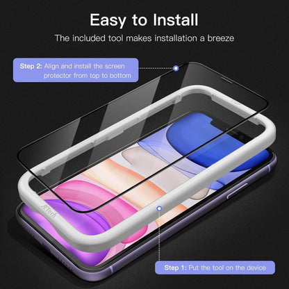 Full Screen Schutzfolie für iPhone 11 XR 6,1 Zoll Panzer Schutz Glas Displayschutz 3 Stück