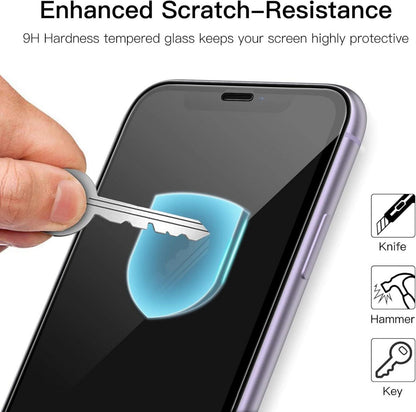 Panzer Schutzfolie iPhone 11 XR 6,1 Zoll Displayschutz Schwarz