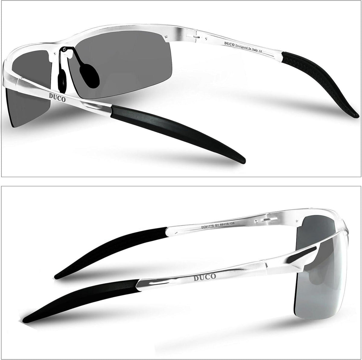 Polarisierte Sportbrille Ultraleichter Al-Mg Metallrahmen UV400067S