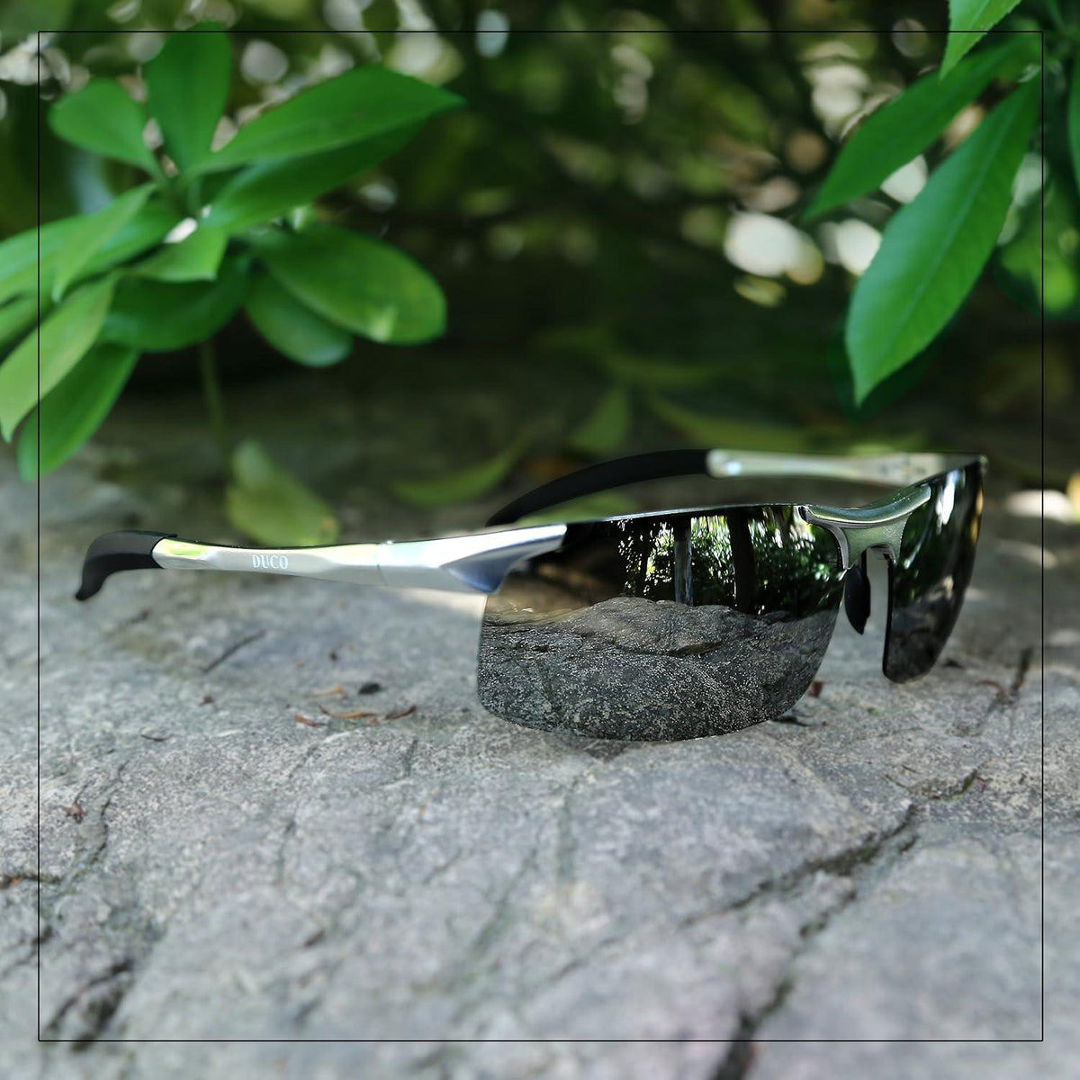 Herren Sportbrille Polarisierte Sonnenbrille Al-Mg Metallrahmen