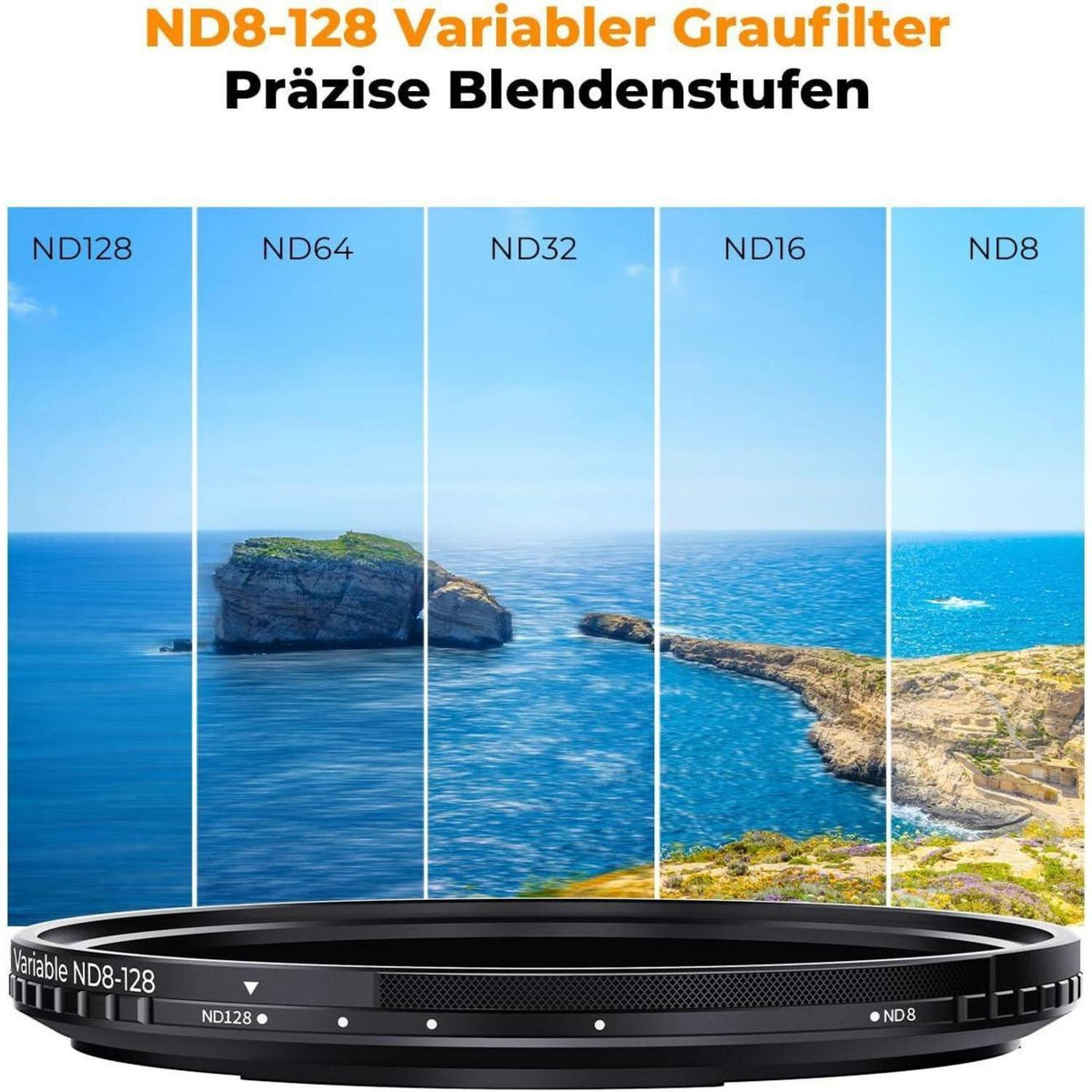 Magnetischer Variabler ND Filter ND8-128 (3-7 Stop)