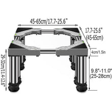 Verstellbarer Sockel für Waschmaschine, Kühlschrank & Trockner (45-65cm)