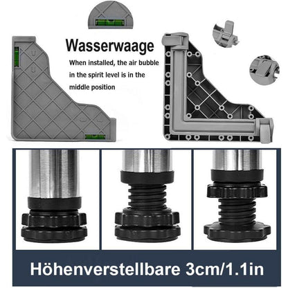 Verstellbarer Sockel für Waschmaschine, Kühlschrank & Trockner (45-65cm)