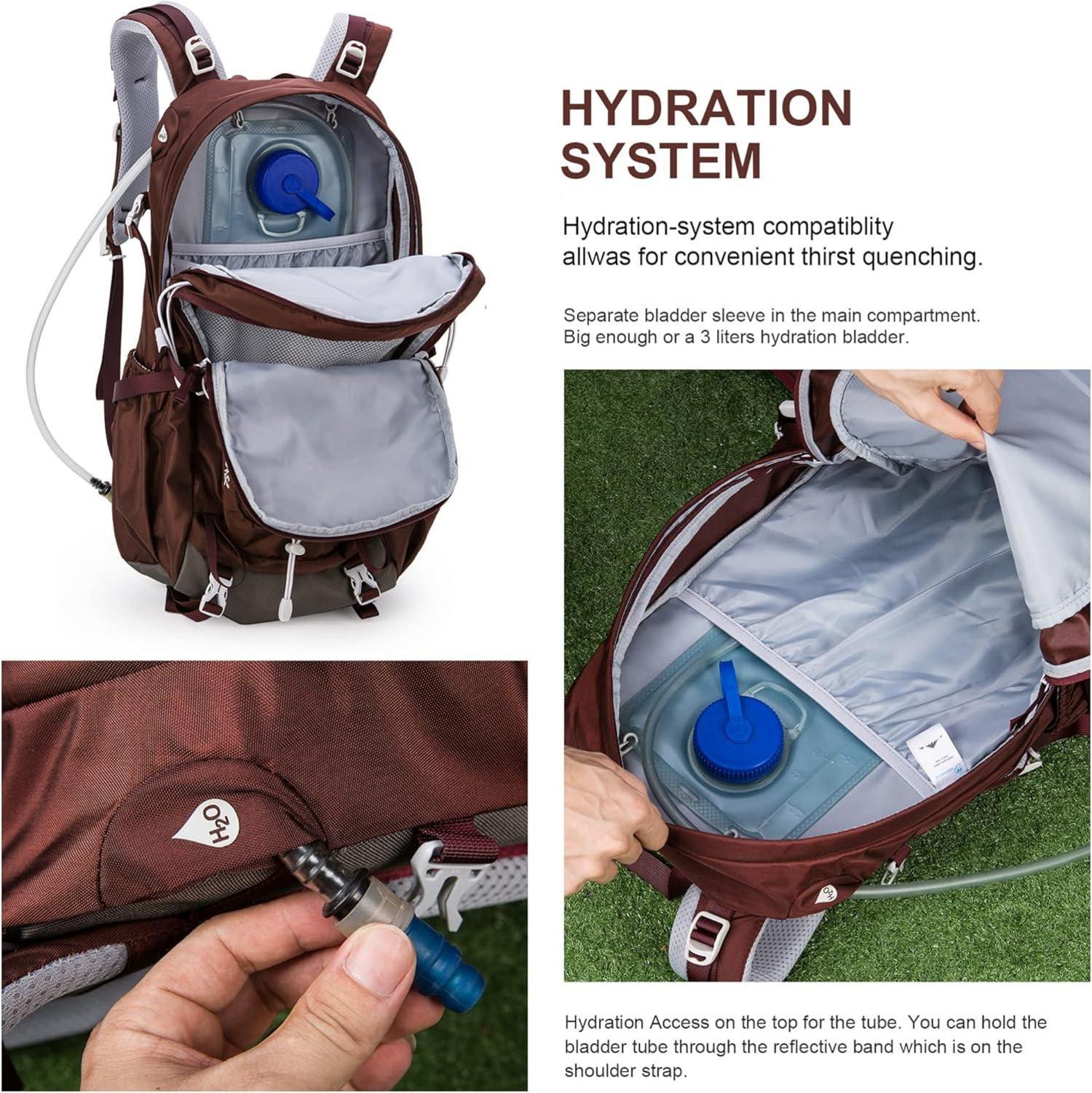 MOUNTAINTOP 40L Damen Wanderrucksack Multifunktionale Trekkingrucksack Outdoor