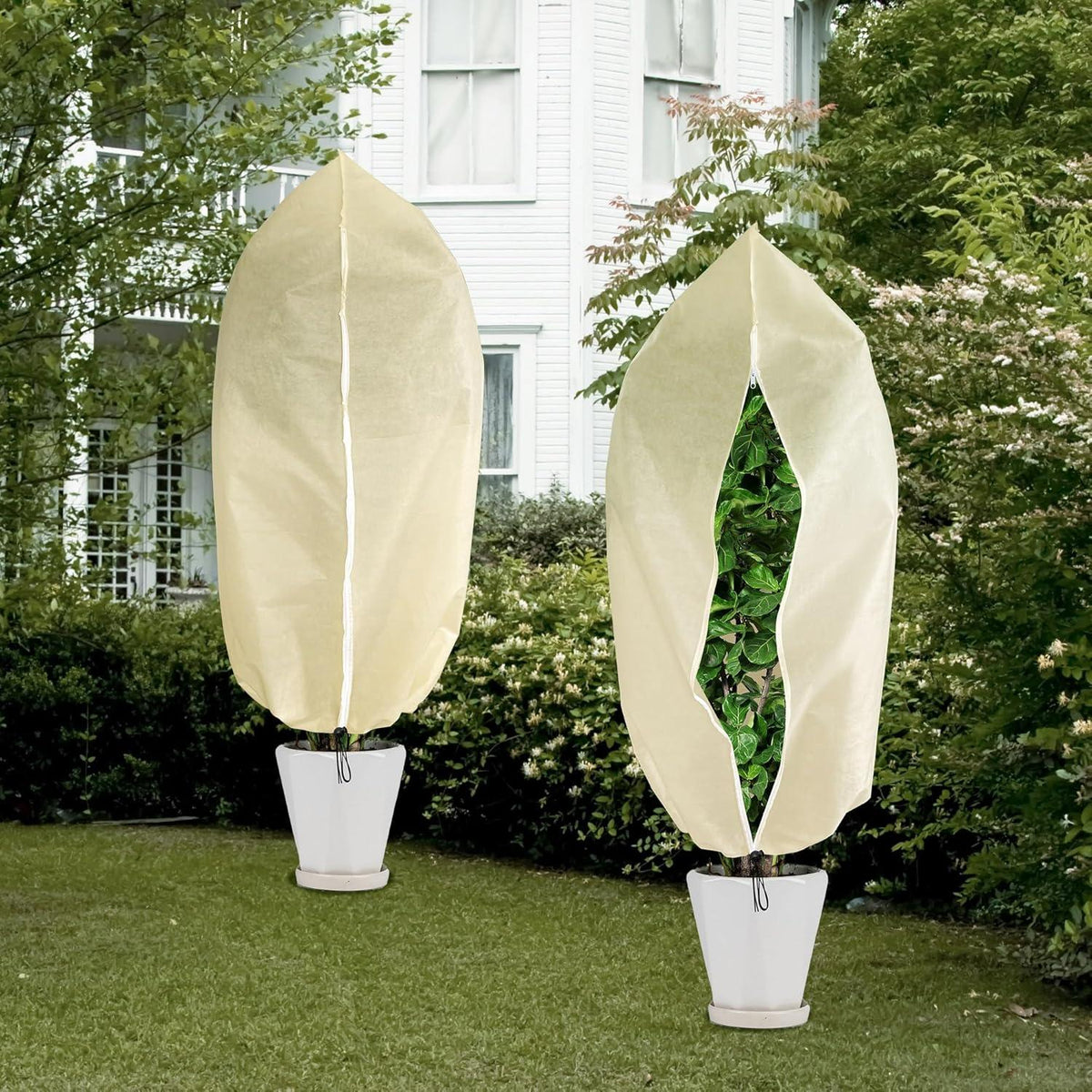 Winterschutz Pflanzen Frostschutz Kübelpflanzensack 160x100 cm 2 Stück