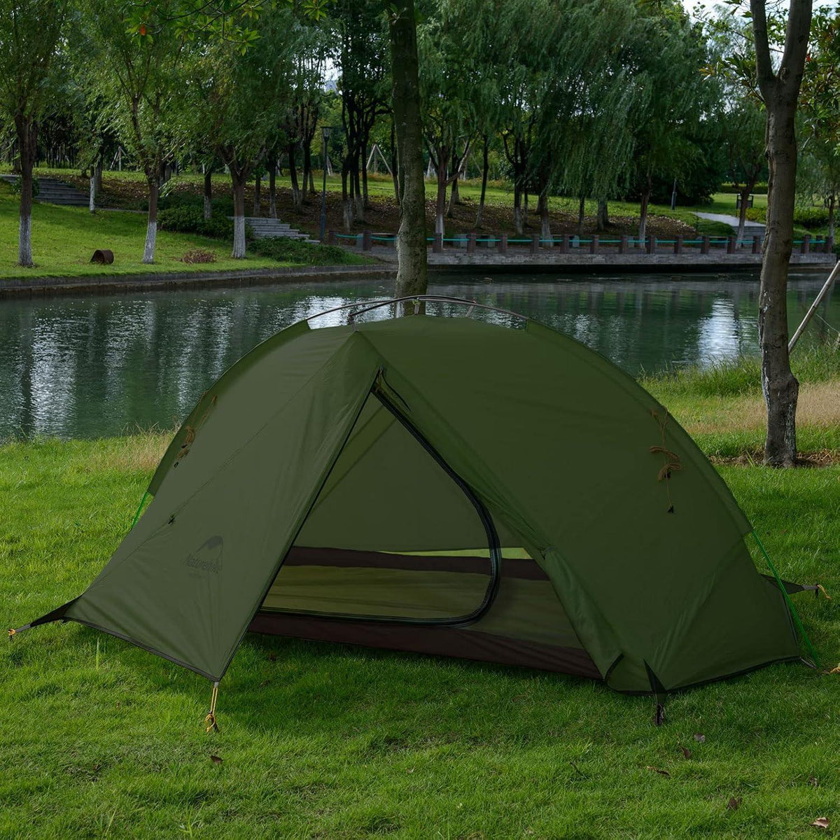 Ultraleichtes Rucksackzelt für 1-2 Personen, Waldgrün