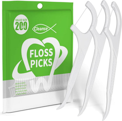 Zahnseide Stick 200 Stück für effektive Zahnreinigung