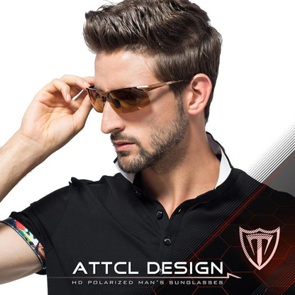 Polarisierte Herren Al-Mg Metallrahmen Sonnenbrille